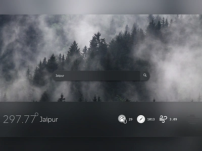 Weather App Widget dark ui graphic design ui ui design ui interface weather app design weather website weather website design weather widget widget