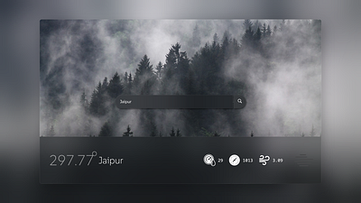 Weather App Widget dark ui graphic design ui ui design ui interface weather app design weather website weather website design weather widget widget