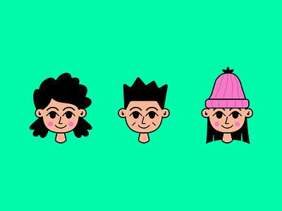 Young Energy avatar boy energy face faces female girl hat head heads icon logo love male mascot passion smile young youth