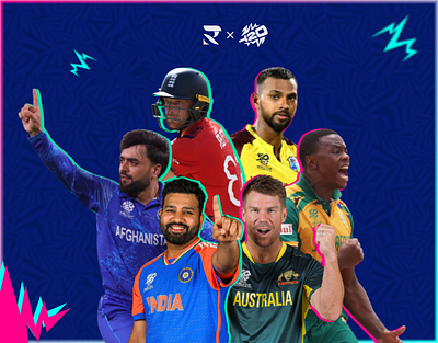 T20 WORLD CUP 2024- RULEBREAKERS animation banner design branding cricket cricket poster daily design ea sports graphic design illustration social media design sports design ui uiux world cup