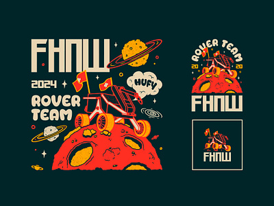 FHNW Rover Team Tee! illustration merch space t shirt