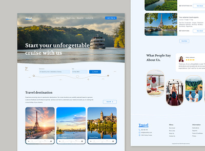 Travel - Landing Page app design figma hero section landng page mobile product design ui ui design uiux ux web web design