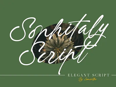 Sophitaly Script branding design fonts graphic design logo typeface typography