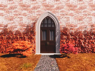 Gothic Door | 3D Design 3d 3d modeling enscape rendering rhinoceros 3d