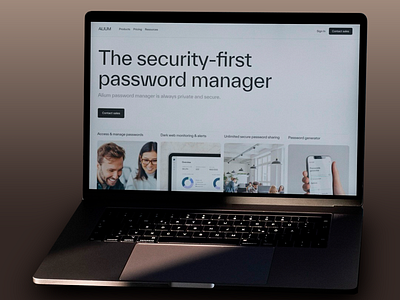 Alium - Password Manager Website activity branding design logo logomark logotype manager managing password password manager personal platform saver security security platform ui ux web web design website