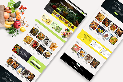 Inspiring Web Design/Development for Recipe Sharing branding designer programmer ui web designing web development