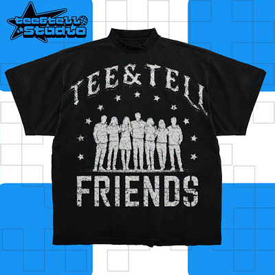 Friends Streetwear T-shirt Design For Fashion Clothing Brand branding clothing design fashions illustration logo merchandise streetwear tshirt art tshirt design typography ui vector