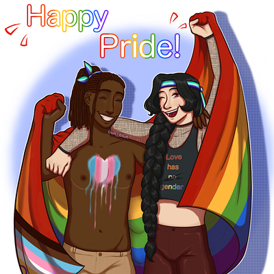 Pride art artwork digital art drawing illustration pride procreate