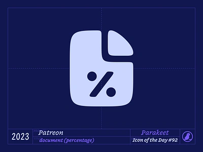 Icon of the Day #92 branding design document file icon icons ios paper percentage ui vector