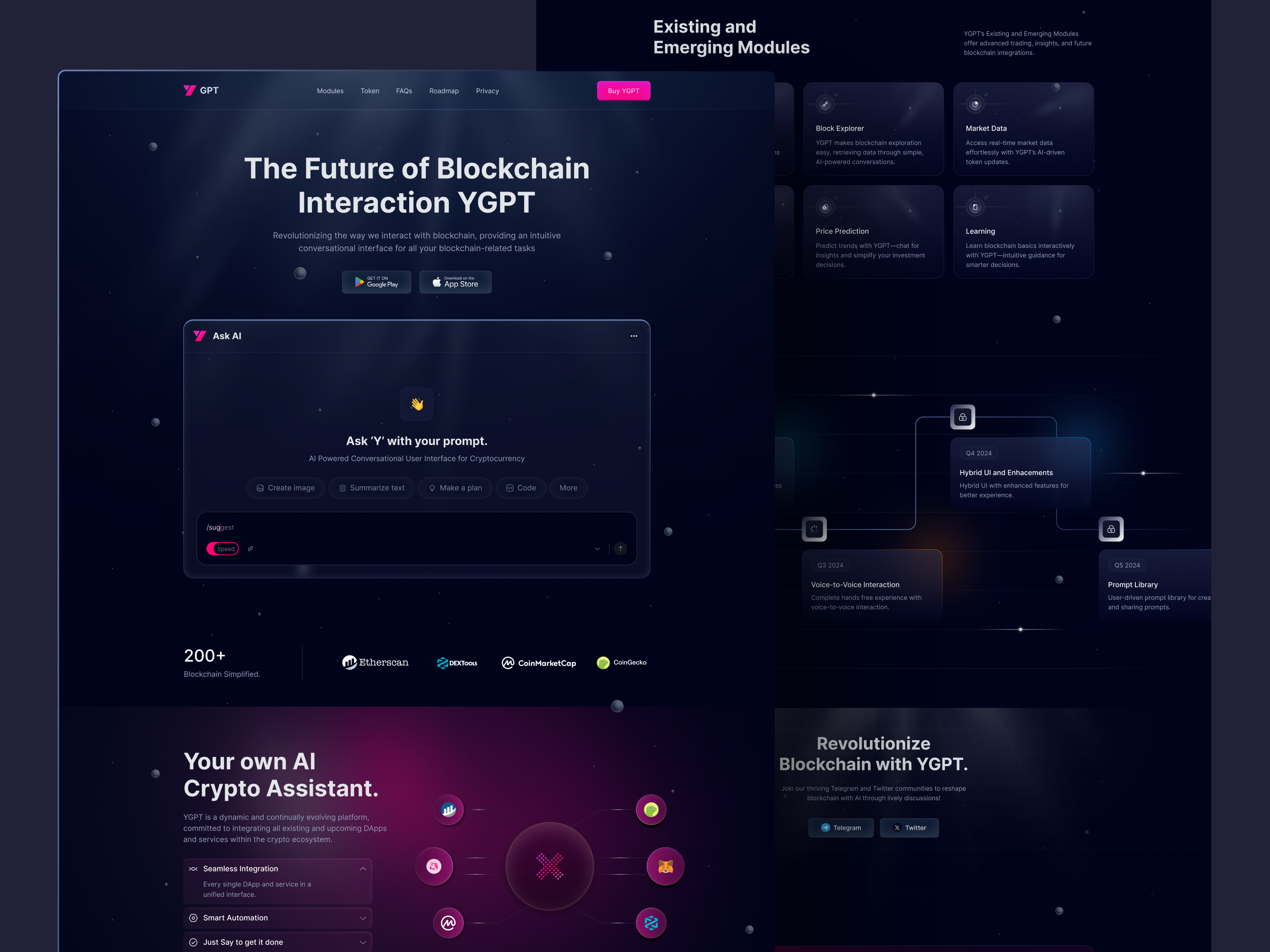 Example of Web3 Landing Page