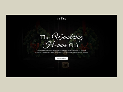 Hogan – The Wandering H-mas Gift animation branding christmas concept design desktop digital drop fashion gift interaction items mobile special spot typography ui ux video website