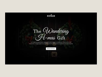 Hogan – The Wandering H-mas Gift animation branding christmas concept design desktop digital drop fashion gift interaction items mobile special spot typography ui ux video website