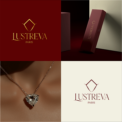 Lustreva Paris | Redefining Luxury Jewelry with Timeless Eleganc branding graphic design jewelry logo logo logo design luxury logo minimalist logo minimalist luxury logo topography