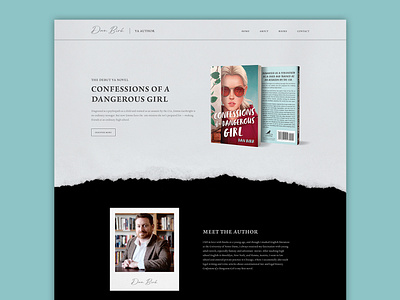 Dan Birk Website author book books design ui ui design web design webdesign webflow website