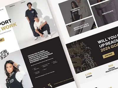 E-commerce Landing Page Design graphic design ui wireframes