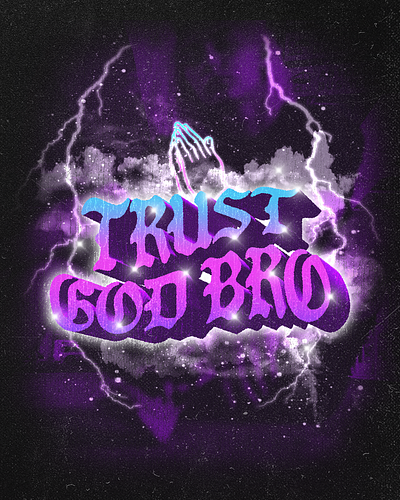 Trust God Bro | Christian Poster christian