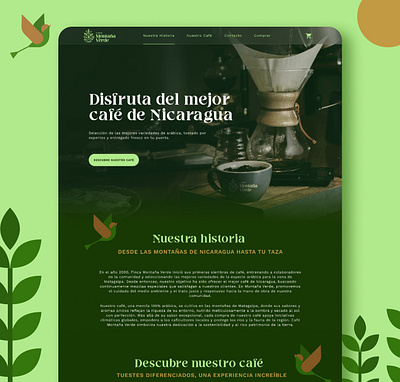 Coffee Shop Website Design brand design branding ecommerce graphic design landing page design logo ui web design