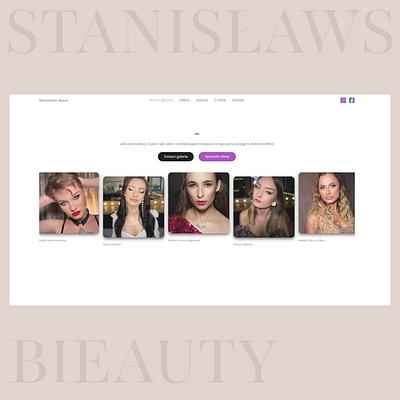 Make up artist web design beauty beauty salon creative design figma freelance landing page luxury design makeup artist modern design pastel colors small business ui design ux design web design wordpress