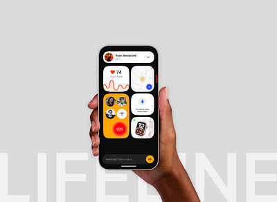 Lifeline | An emergency app for chronic health conditions emergency app mobile app mobile app design mobile app ux