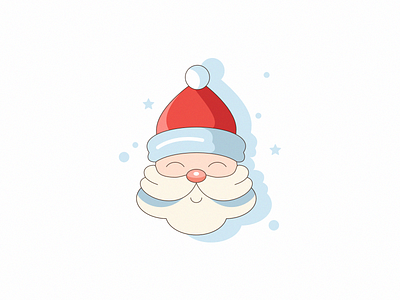 Marry Christmas celebration christmas cozy holiday icon illustration lineart new year santa sticker vector