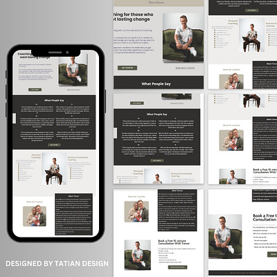 Life Coaching Booking Funnel Designed On systeme.io appointment booking branding crm funnel graphic design life coach systeme.io