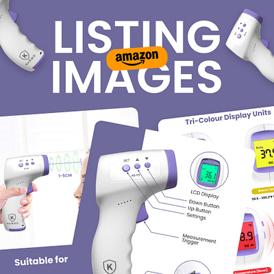 Amazon Listing Infographic Images | Thermometer a content amazon a amazon ebc amazon listing amazon listing images ebc design enhanced brand content infographic listing images product infographic