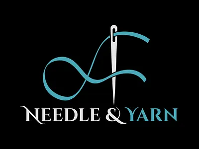 Letter A Needle and Yarn Thread Logo Design fashion show