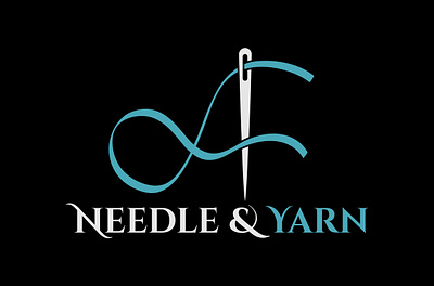 Letter A Needle and Yarn Thread Logo Design fashion show