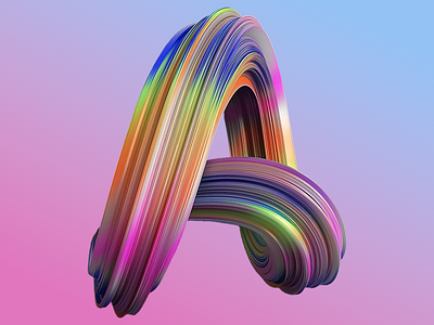 3D letter A logo concept 3d 3d art 3d letter 3d letter a 3d lettermark 3d logo 3d visual a logo gradient gradient art gradient letter a gradient logo gradient typography letter a letter design modern typography typography typography art typography trends visual art