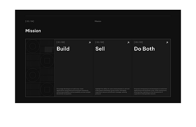 Mission blockchain design landing page ui protocol ui uiux ux web3 website