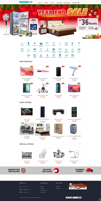 Modern Ecommerce Website Home Page Design ecommerce ecommerce design modern web design site design ui ui ux design ux web design website design