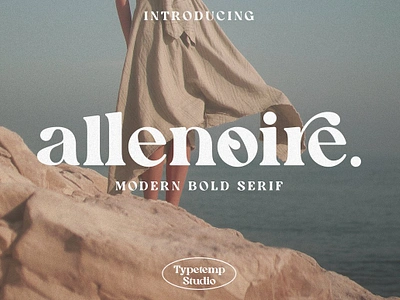 Allenoire - Modern Bold Serif Font art deco blog bold bold font clean logotype lovely font luxury font minimal font minimalist retro font serif font simple vintage font wedding font