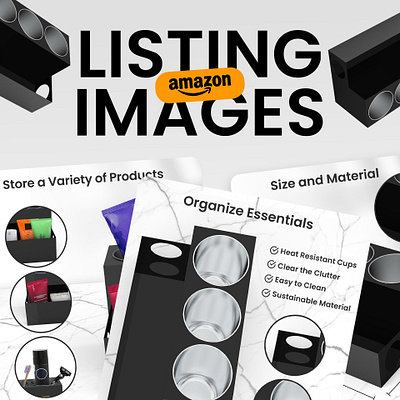 Amazon Listing Infographic Images | Hair Tool Organizer a content amazon a amazon ebc amazon listing amazon listing images ebc ebc design enhanced brand listing listing images