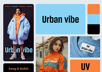 Urban Vibe I Streetwear meets swag I Branding branding color design genz logo streetwear typography urban vibe