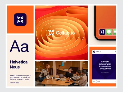 Collab Visual Identity app branding clean collaboration design fireart music service ui ux visual