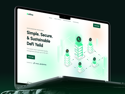 DeFi Blockchain Finance Website UIUX Casestudy - Affine banking bitcoin blockchain crypto cryptocurrency defi e commerce finance website fintech icons landing page logo design mobile app modern banking saas ux web3