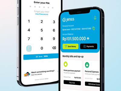 Jenius - A story of mobile banking app banking finance mobile ui ux