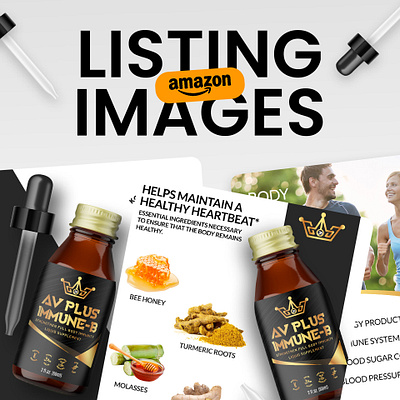 Amazon listing images A+ Content EBC | Supplement a content amazon amazon ebc amazon listing immunity infographic listing images product design supplement