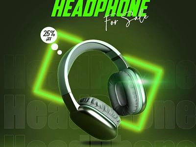 Headphones Poster branding design graphic design logo poster vector