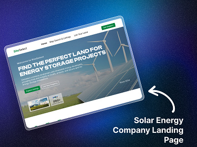 Solar Energy Supplier Website Landing Page design figma landing page solar website ui uiux ux web design website ui