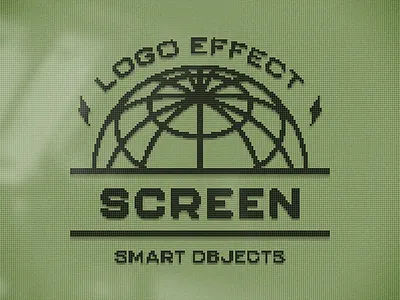 LCD Screen Text & Logo Effect 2000s 90s crt cyber download effect lcd logo logotype matrix old pixelated pixelbuddha pixels psd retro screen template text vintage