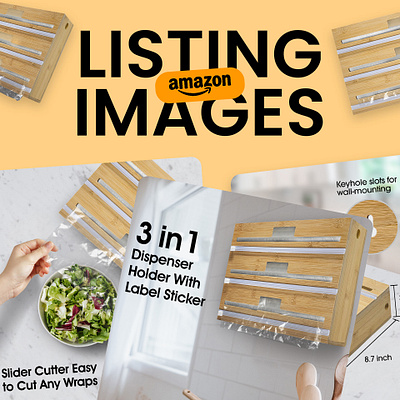 Amazon Listing Infographic Images | Dispenser Holder a content amazon amazon infographics amazon listing amazon listing images ebc infographic listing listing design listing images