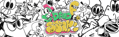 Inktober 2024 - Dino & Sauro animals art cartoon character design concept art design digital art dinosaurs drawing graffiti graphic design illustration illustrator ink inktober kids lettering logo sketch visual