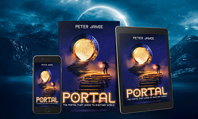 Portal 3d book mockup book book cover book cover art book cover design book cover designer book cover mockup book design ebook ebook cover epic epic book epic book covers epic bookcovers epic covers paperback portal professional book cover sci fi book cover