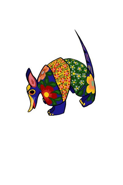 Armadillo Figurine animals digitalart illustration procreate