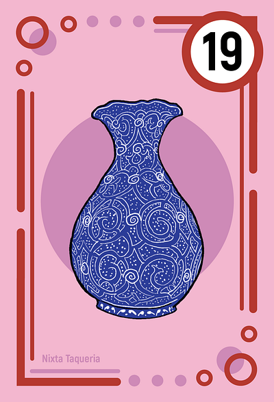 Persian Vase Card card design digital art graphic design illustration procreate