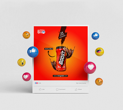 "BOOST 3x More Stamina" Social Media Post Design artdirection creativedesign creativeprocess designcommunity designerlife designgoals designinspiration digitalart dribbble graphicdesign illustration logodesign typography uiux webdesign