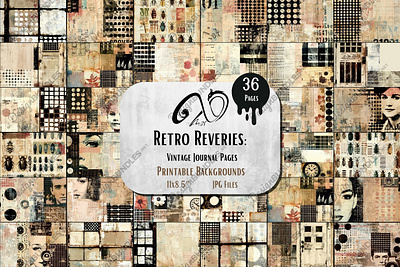 Retro Reveries Vintage Journal Pages animation graphic design logo motion graphics ui