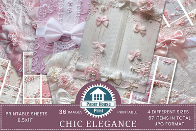 Elegant Pink & White Lace with Pearls and Bows Images animation graphic design motion graphics ui