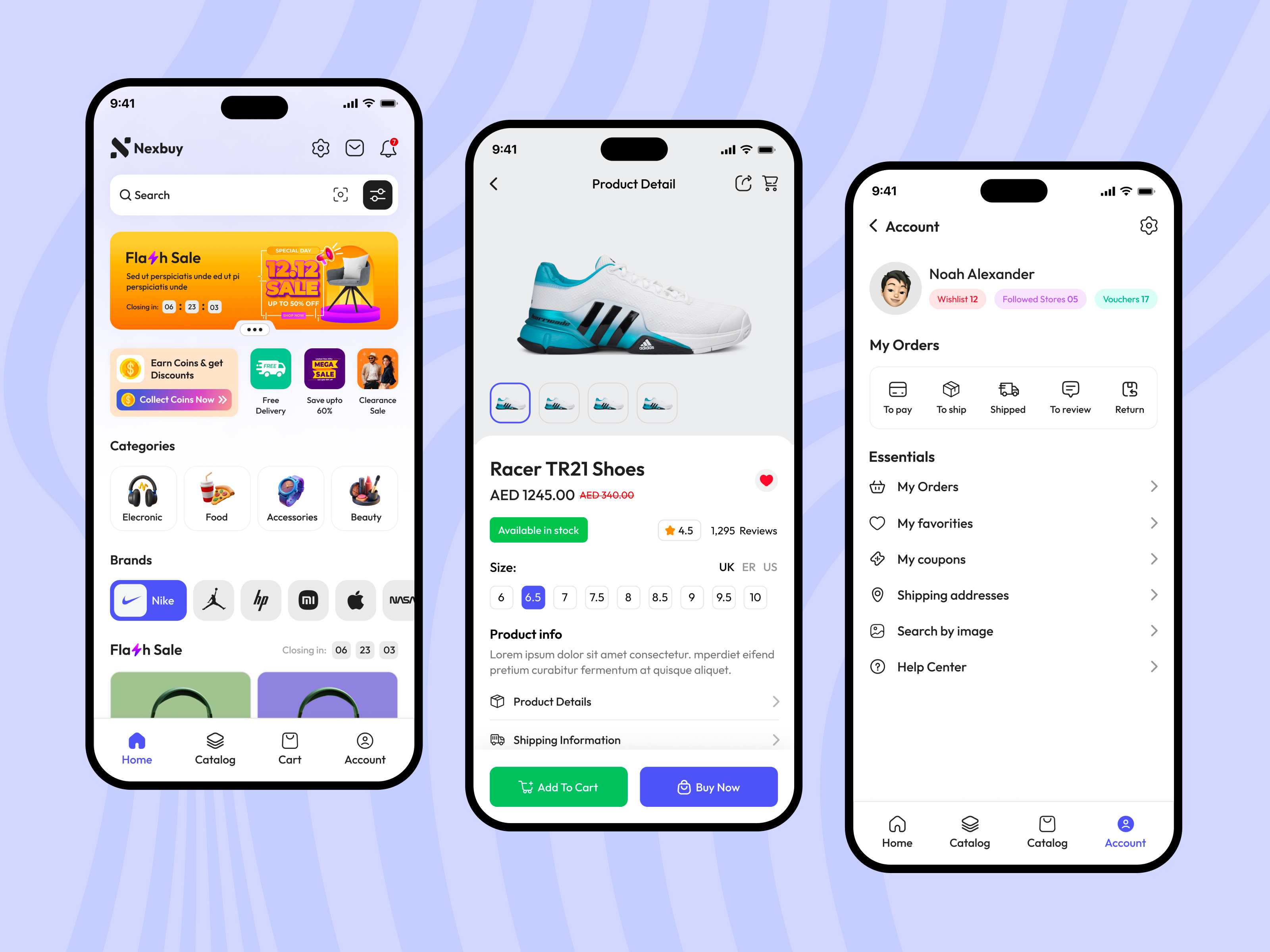 Example of Modern App UI/UX Design